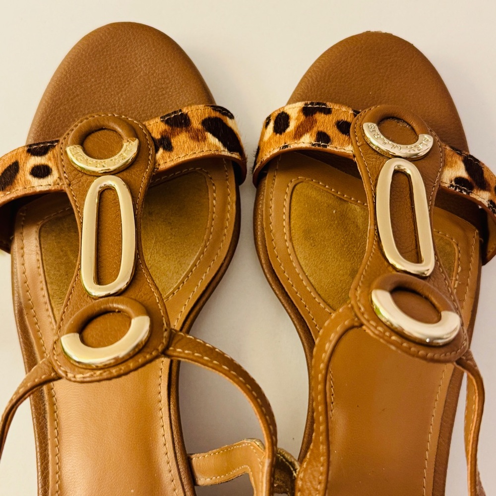 ALEX MARIE Wedge Brown Sandal Sz 7.5 - Picture 4 of 12